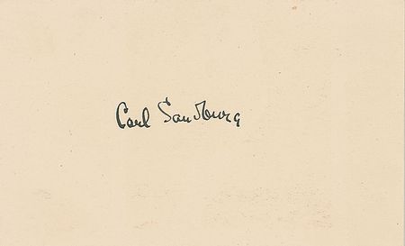 Lot #824 Carl Sandburg Signature - Image 2