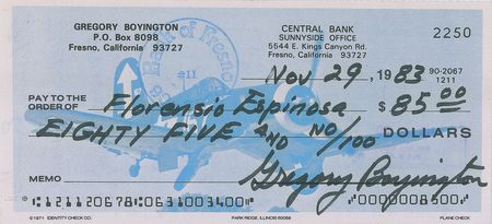 Lot #537 Eddie Rickenbacker and Pappy Boyington - Image 2