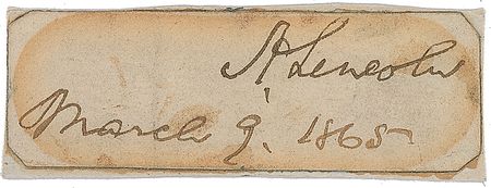 Lot #29 Abraham Lincoln: Signature from the waning