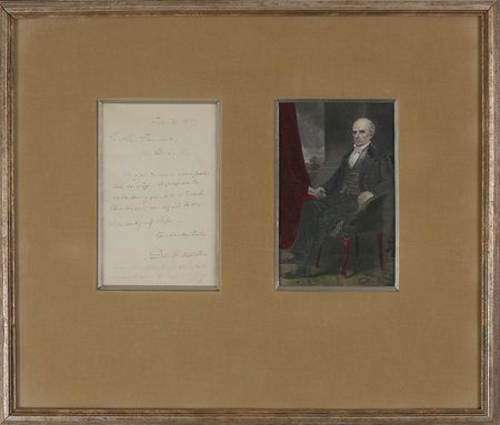 Lot #330 Daniel Webster Handwritten Letter Signed - Image 1