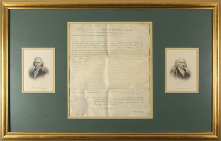 Lot #6 Thomas Jefferson and James Madison: