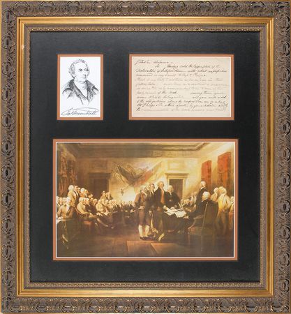 Lot #744 John Trumbull: Future plans for the selling of his Declaration portrait - Image 1