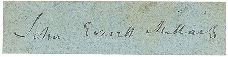 Lot #800 Edward Lear and John Everett Millais Signatures - Image 2