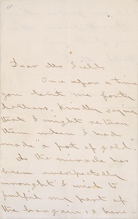 Lot #655 Louisa May Alcott: Following the success of Little Men, Alcott repays her publisher with her newfound “pot of gold” - Image 1