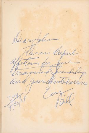 Lot #333 Bill Wilson: Bill Wilson and over three dozen supporters thank a member for his service - Image 1