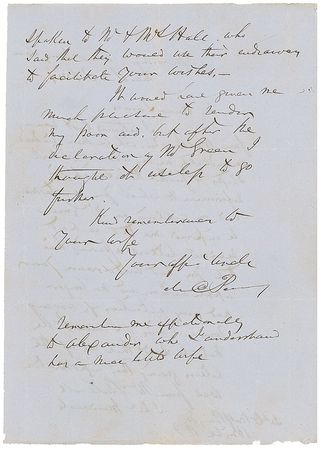 Lot #536 Matthew Perry Handwritten Letter Signed - Image 2