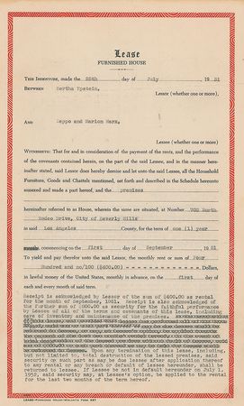 Lot #200 Zeppo Marx - Image 1