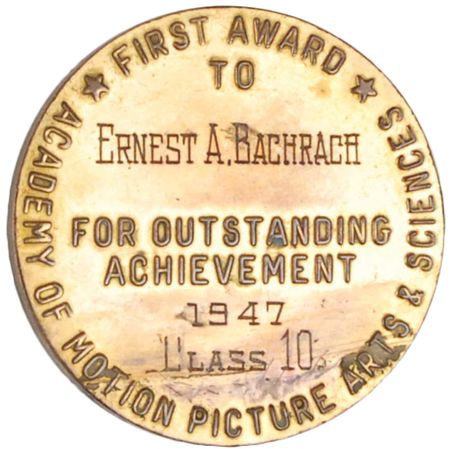 Lot #516 Ernest Bachrach Academy Award for Still Photography - Image 2