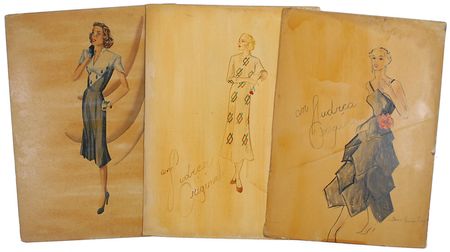 Lot #431 Vintage Hollywood Costume Designs - Image 1