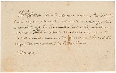 Lot #6 Thomas Jefferson: 