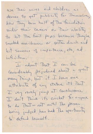 Lot #1059 Paul Newman: ?I have one basic obligation and that is to myself?to be recognized and possibly applauded only upon the merits of my performances and what I am able to create? - Image 4