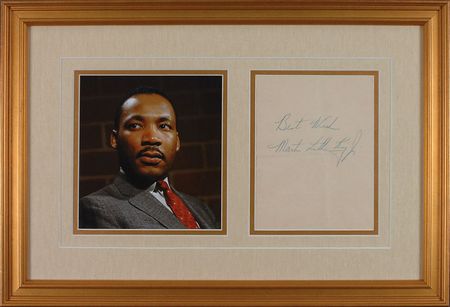 Lot #254 Martin Luther King, Jr: Crisp signature from the year of his ?I Have a Dream? speech - Image 1