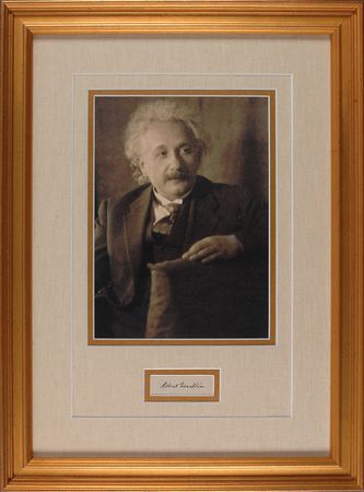 Lot #216 Albert Einstein Signature - Image 1
