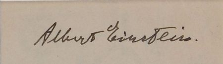 Lot #216 Albert Einstein Signature - Image 2