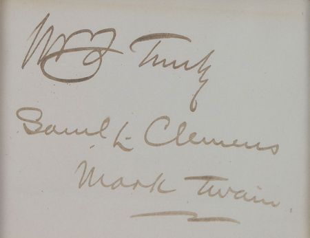Lot #584 Samuel L. Clemens Signature - Image 2