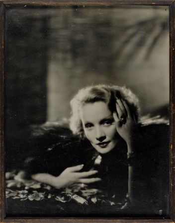 Lot #1142 Marlene Dietrich: Oversized glamorous Dietrich portrait - Image 1