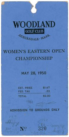 Lot #1302 Babe Didrikson Zaharias Golf Pass - Image 2
