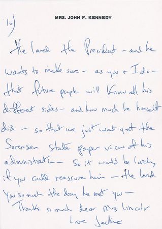 Lot #121 Jacqueline Kennedy: 