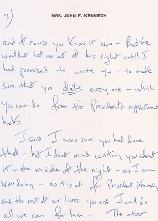 Lot #121 Jacqueline Kennedy: 