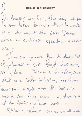 Lot #121 Jacqueline Kennedy: 