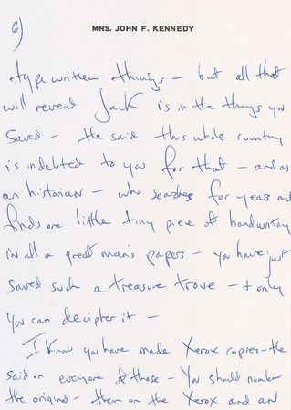 Lot #121 Jacqueline Kennedy: 