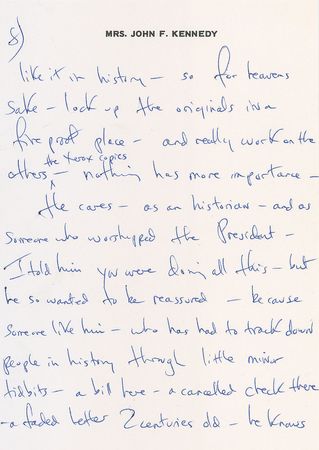 Lot #121 Jacqueline Kennedy: 
