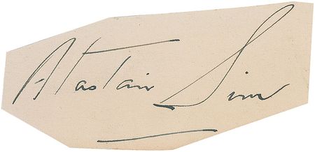 Lot #1567 Alastair Sim Signature - Image 1