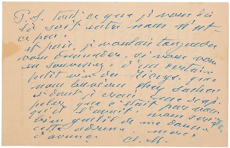 Lot #620 Claude Monet: The father of Impressionism rings in 1925 with the heavy burden of completing his Nympheas: ?I had to ask the Beaux Arts to give me more time? - Image 3
