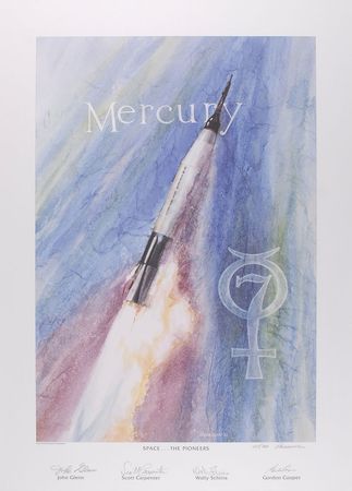 Lot #470 Mercury 7 Print - Image 1