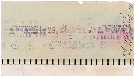 Lot #634 J. D. Salinger Check - Image 2