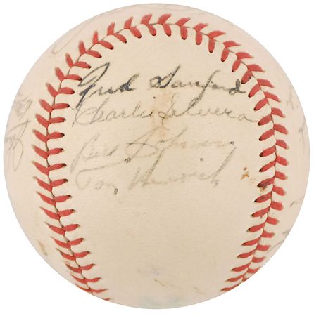 Lot #1327 NY Yankees: 1950 Baseball - Image 3