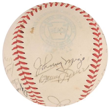 Lot #1327 NY Yankees: 1950 Baseball - Image 4