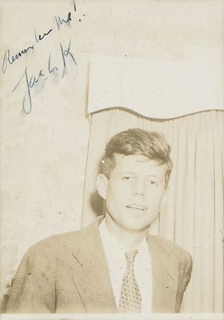 Lot #2 John F. Kennedy: “Remember me?” writes