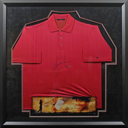 Lot #1351 Tiger Woods: Fabulous Upper Deck ‘power color’ golf shirt - Image 1