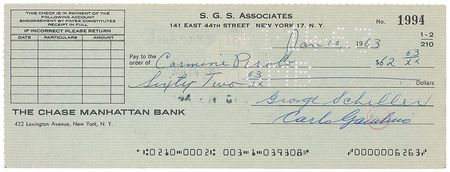 Lot #346 Carlo Gambino and Roy DeMeo Checks - Image 1