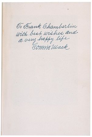 Lot #1454 Connie Mack Book - Image 1