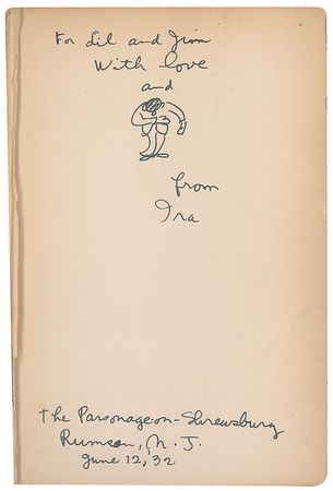 Lot #817 Ira Gershwin Book - Image 1