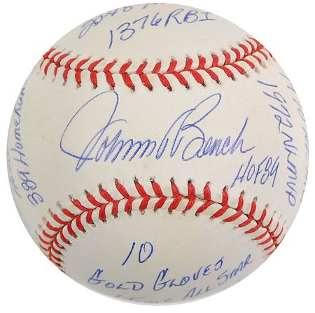 Lot #1399 Johnny Bench Baseball - Image 1