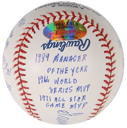 Lot #1498 Frank Robinson Baseball - Image 3