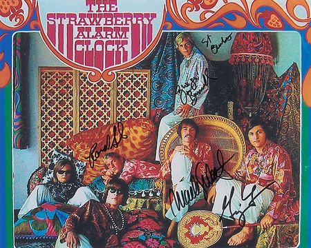 Lot #971 Strawberry Alarm Clock Signed Photograph and Souvenir Printed Lyrics - Image 1