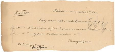 Lot #200 Declaration of Independence: George Clymer Signed Document - Image 1
