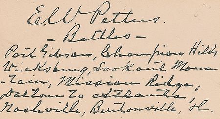 Lot #460 Edmund W. Pettus Signature - Image 1