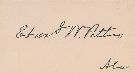 Lot #460 Edmund W. Pettus Signature - Image 2