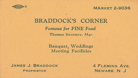 Lot #1404 James J. Braddock Business Card - Image 2