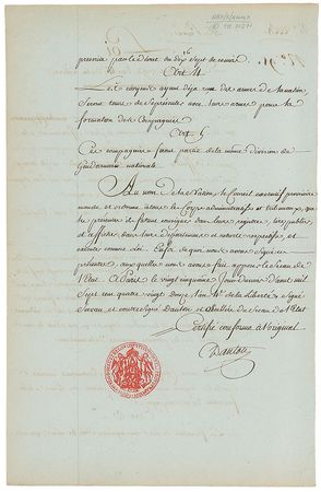 Lot #192 Georges Danton: A call to arms for ?the citizens who contributed most efficiently to the first conquest of Liberty...during the taking of the Bastille? - Image 2