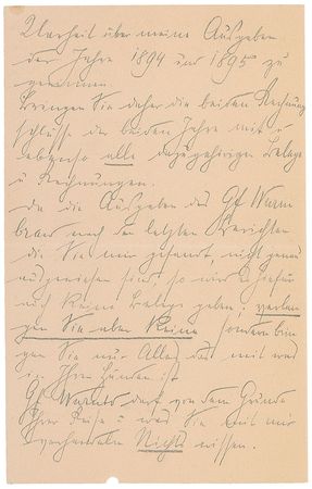 Lot #219 Franz Ferdinand: The Archduke writes an ?official secret? letter to his accountant to discuss his finances while in Monte Carlo - Image 2