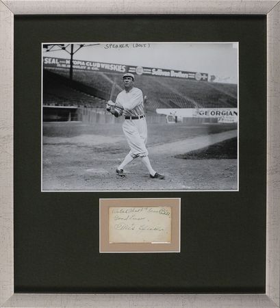 Lot #1343 Tris Speaker Signature - Image 1