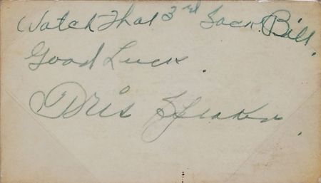 Lot #1343 Tris Speaker Signature - Image 2