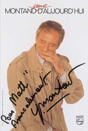 Lot #1207 Yves Montand Signed Photographs - Image 1