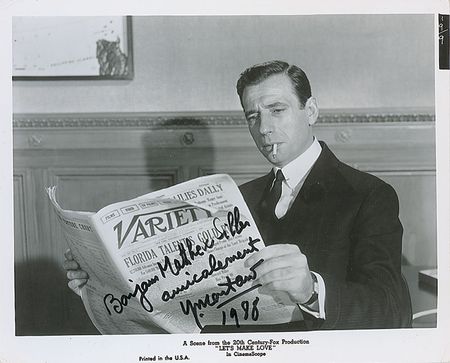 Lot #1207 Yves Montand Signed Photographs - Image 2